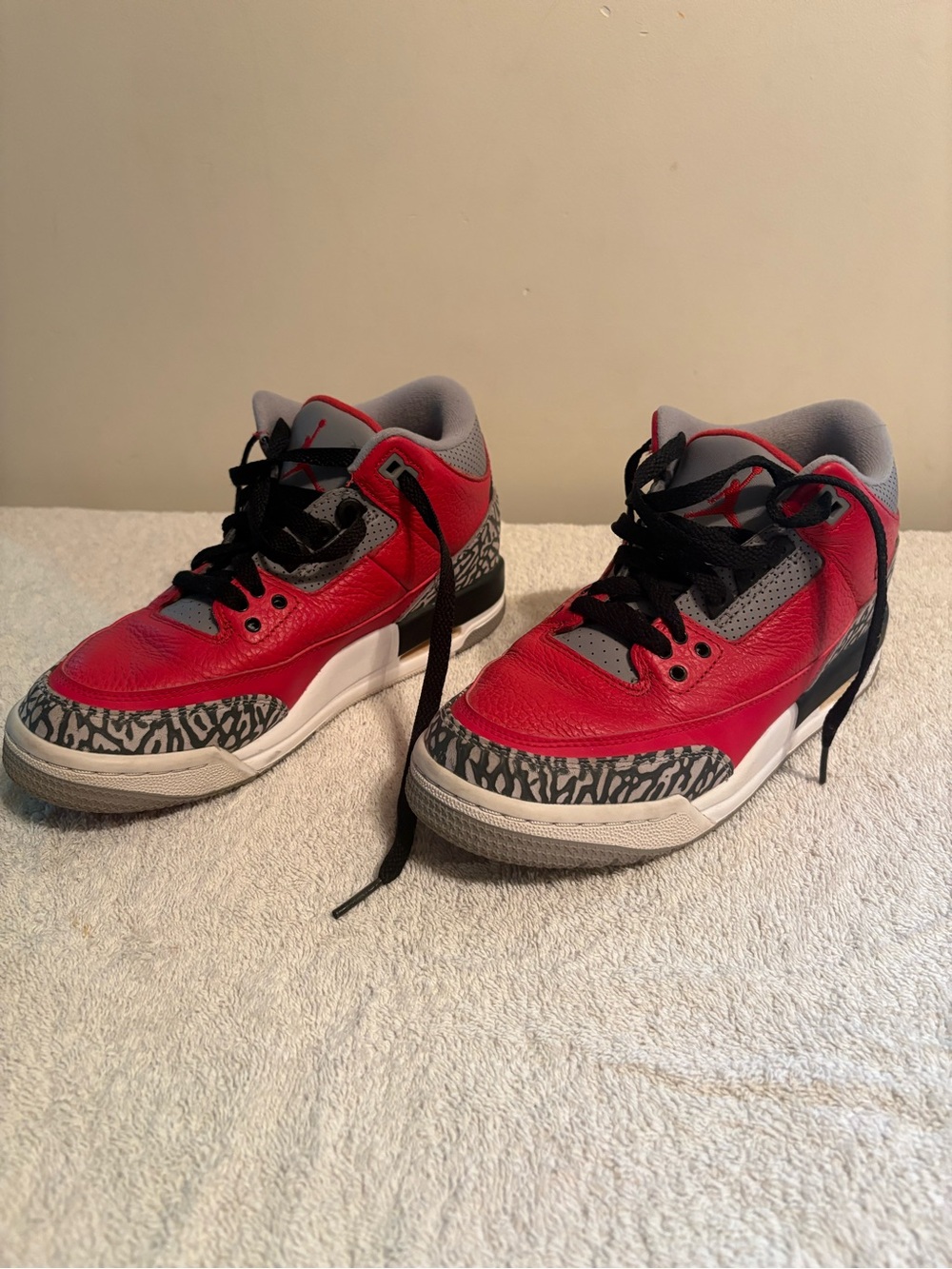 Jordan Kids' Red, Black & Gray Retro Sneakers